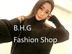 b.h.g 欧更纱拼接兔毛高领中长款套头毛衣 毛腈混纱的时尚与实用结合